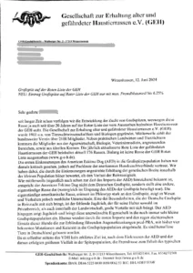 GEH -Schreiben 12.06.2024, S. 01, anonymisiert